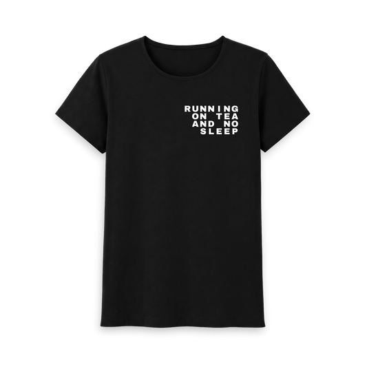 Black Printed T-shirt Front