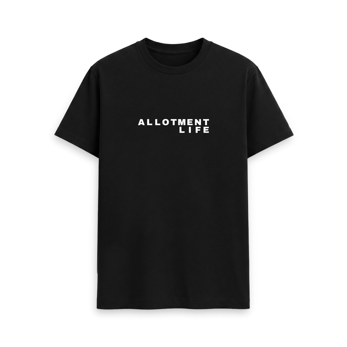 Black Printed T-shirt Front
