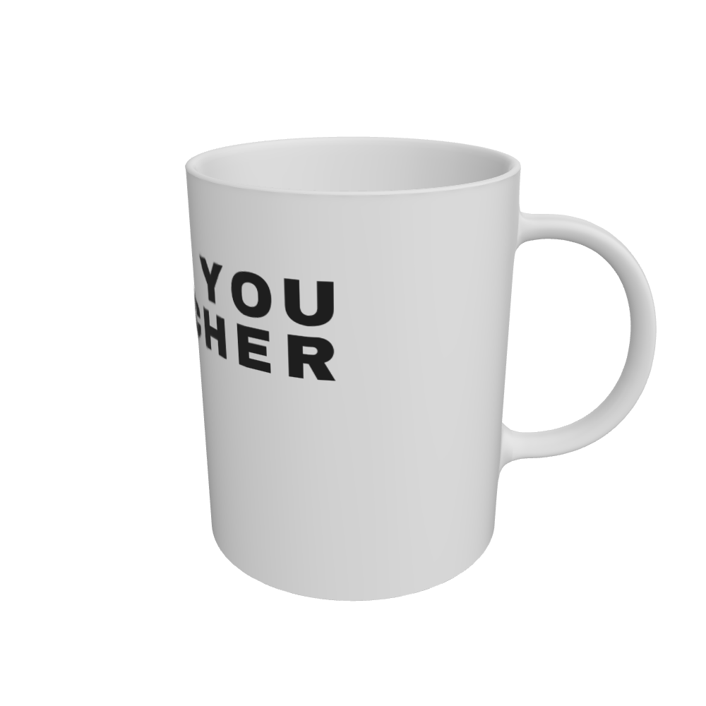 White Mug Front