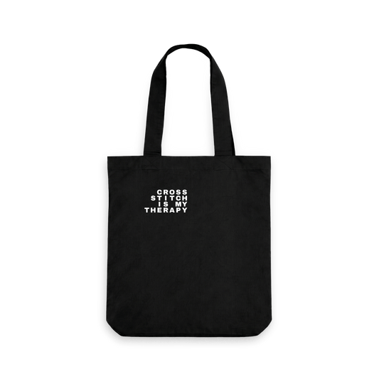 Black Printed Bag Front