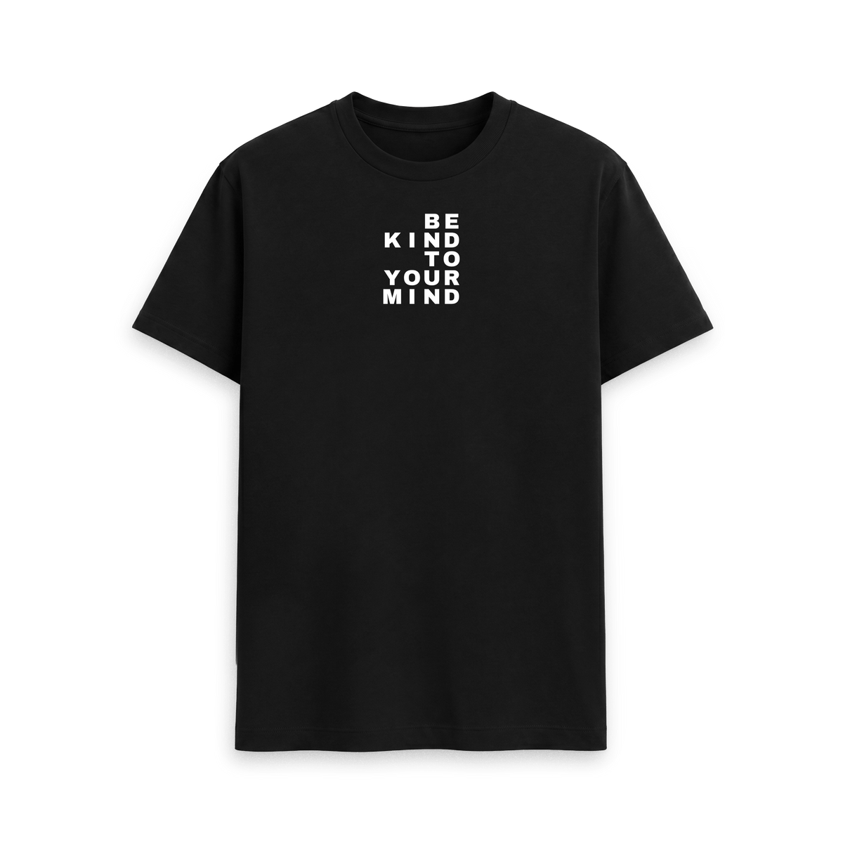 Black Printed T-shirt Front