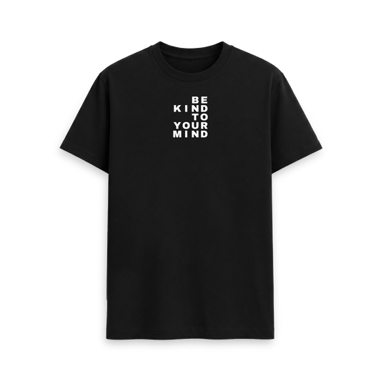Black Printed T-shirt Front