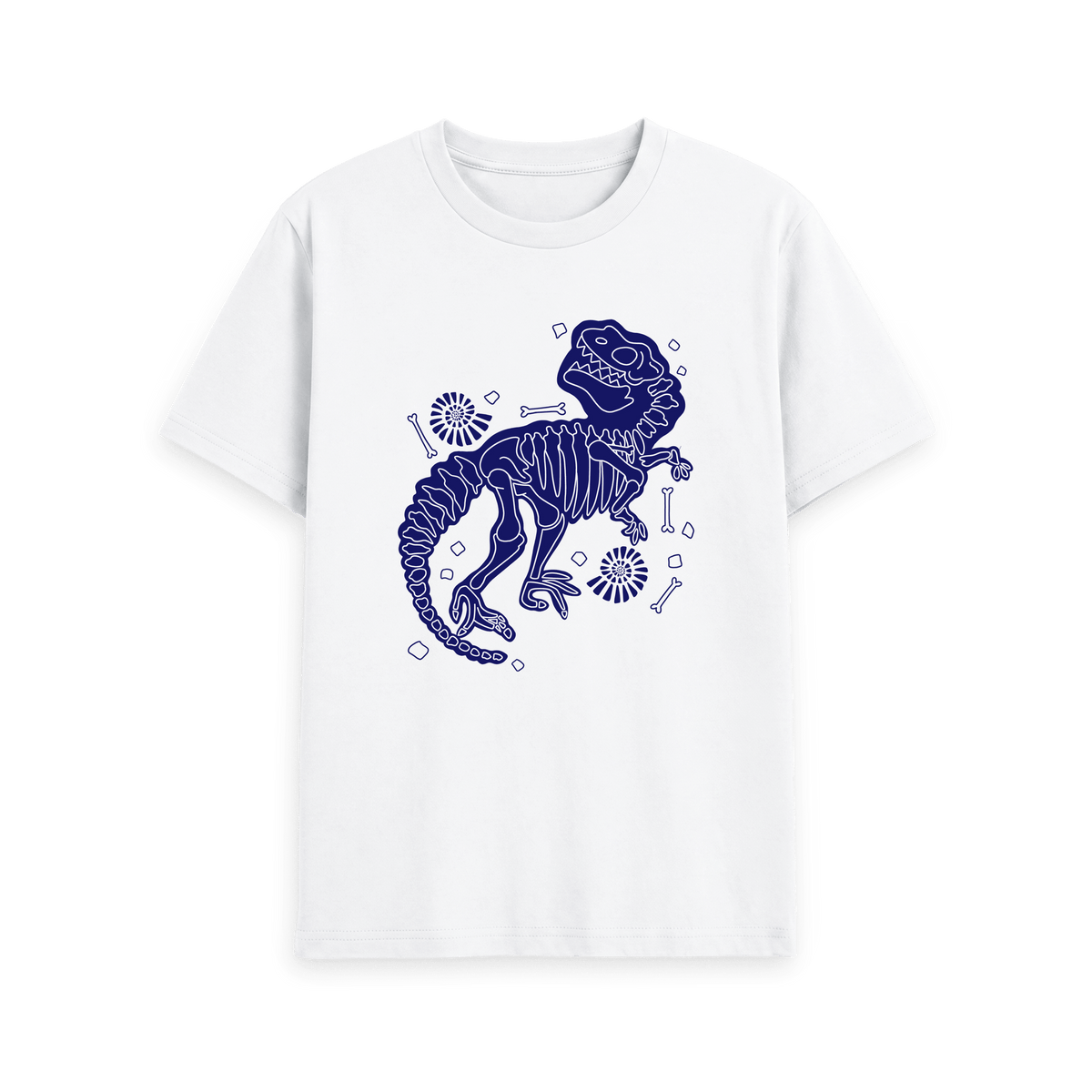White Printed T-shirt Front