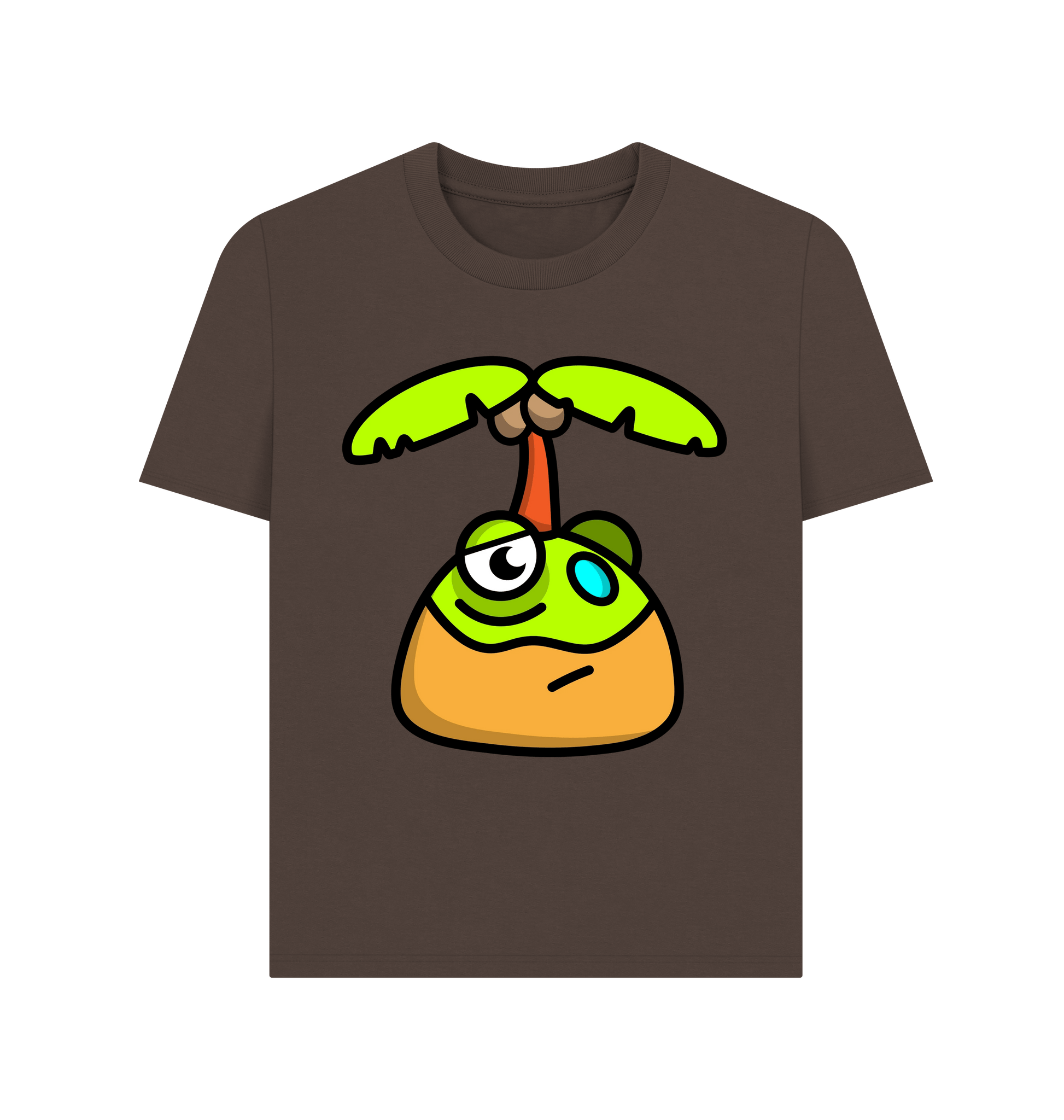 Chocolate Printed T-shirt Front