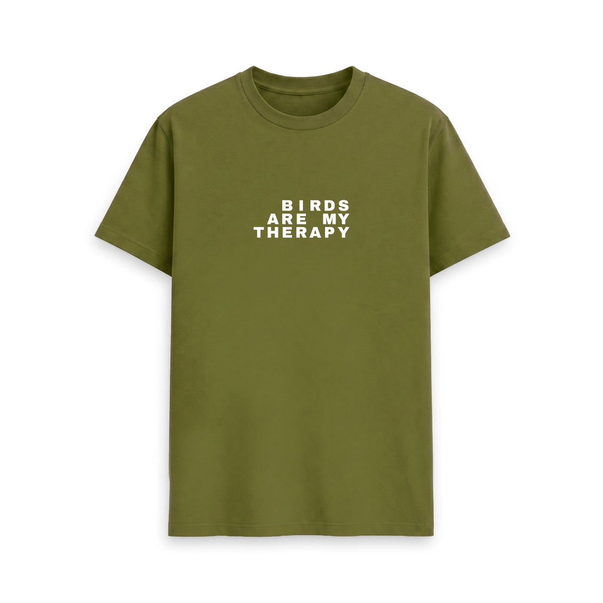 Moss Green Printed T-shirt Front