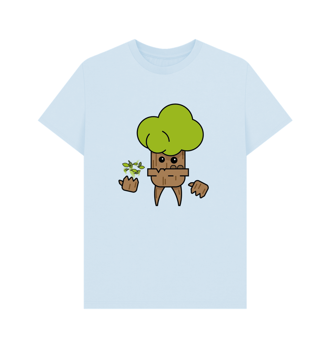 Sky Blue Organic Cotton Men's Tree Spirit T-Shirt