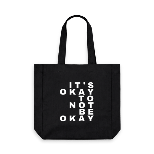 Black Printed Bag Front