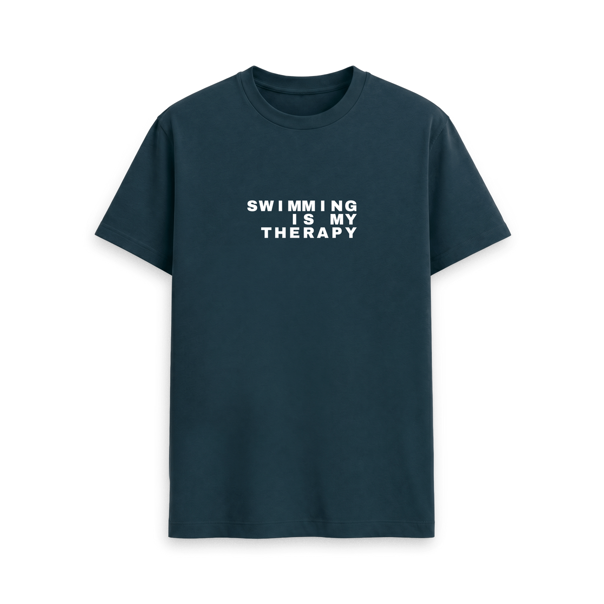 Denim Blue Printed T-shirt Front
