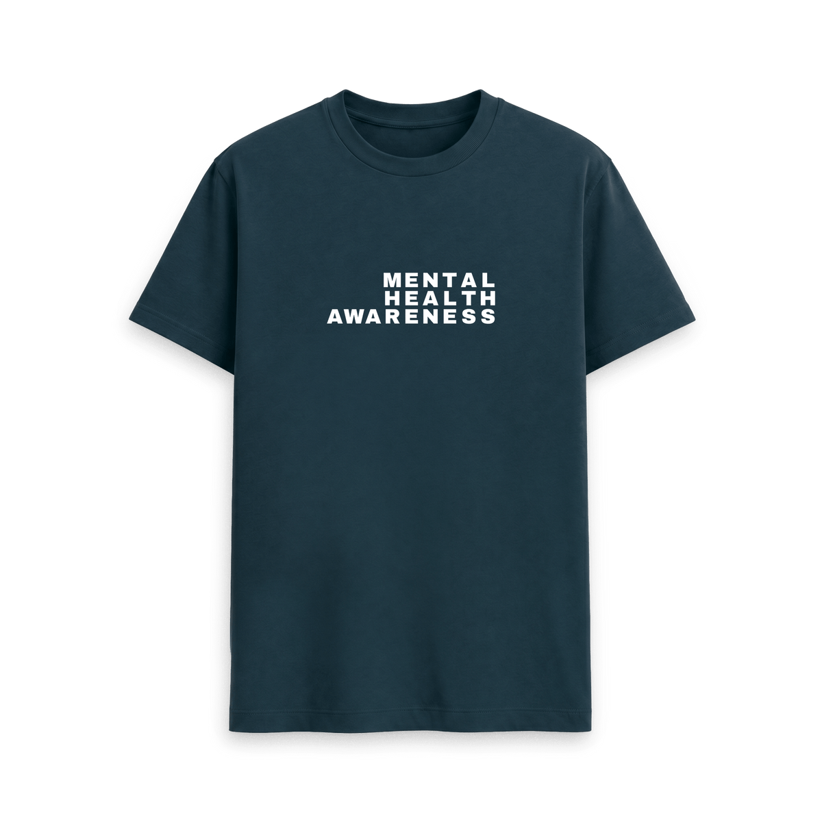 Denim Blue Printed T-shirt Front