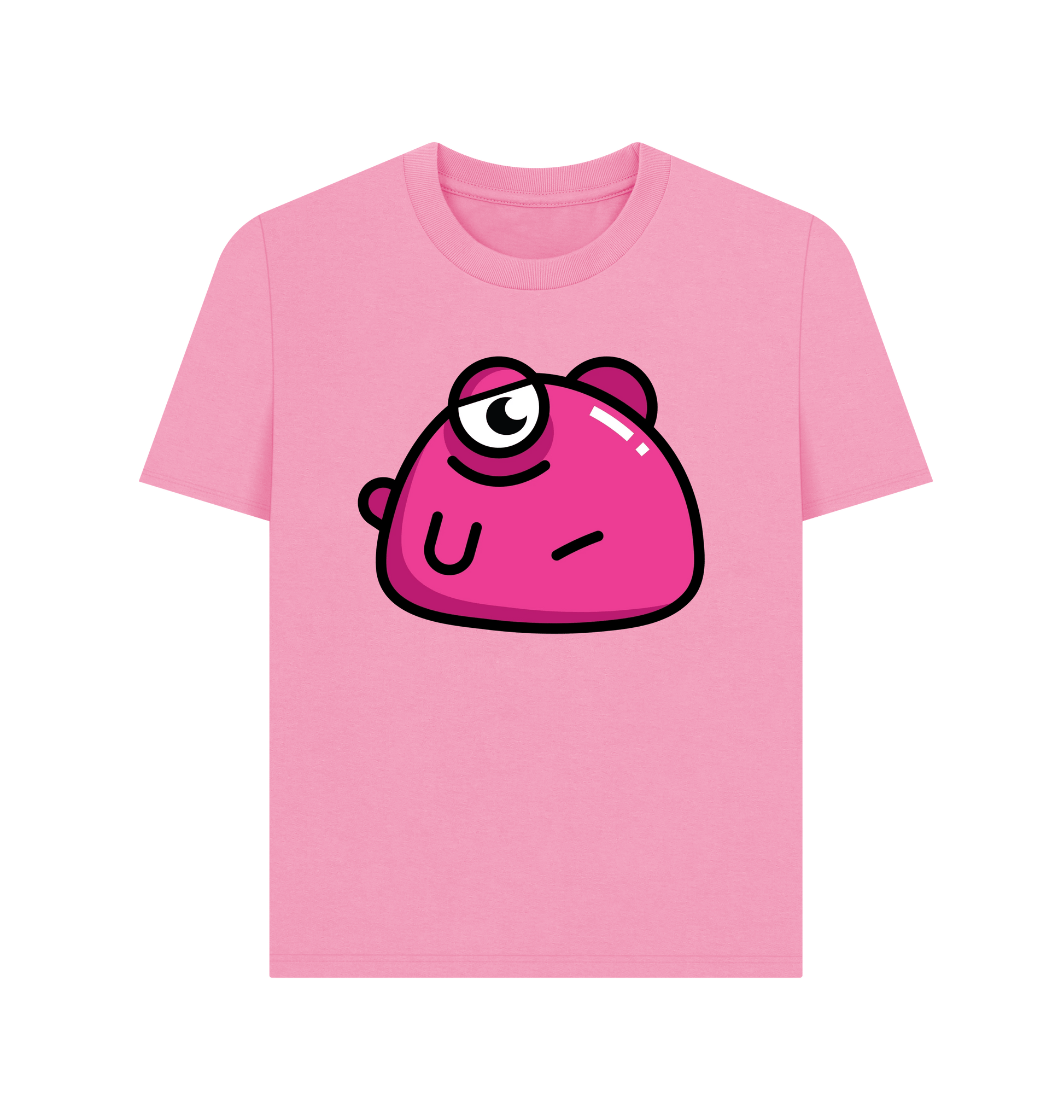 Rose Pink Printed T-shirt Front