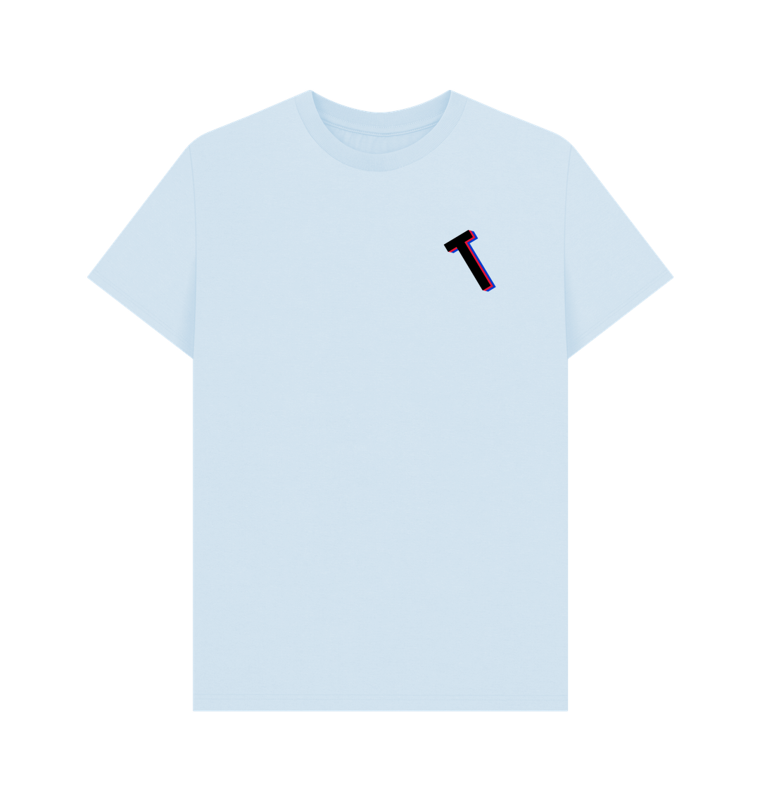 Sky Blue Organic Cotton Men's T-Shirt T Mini