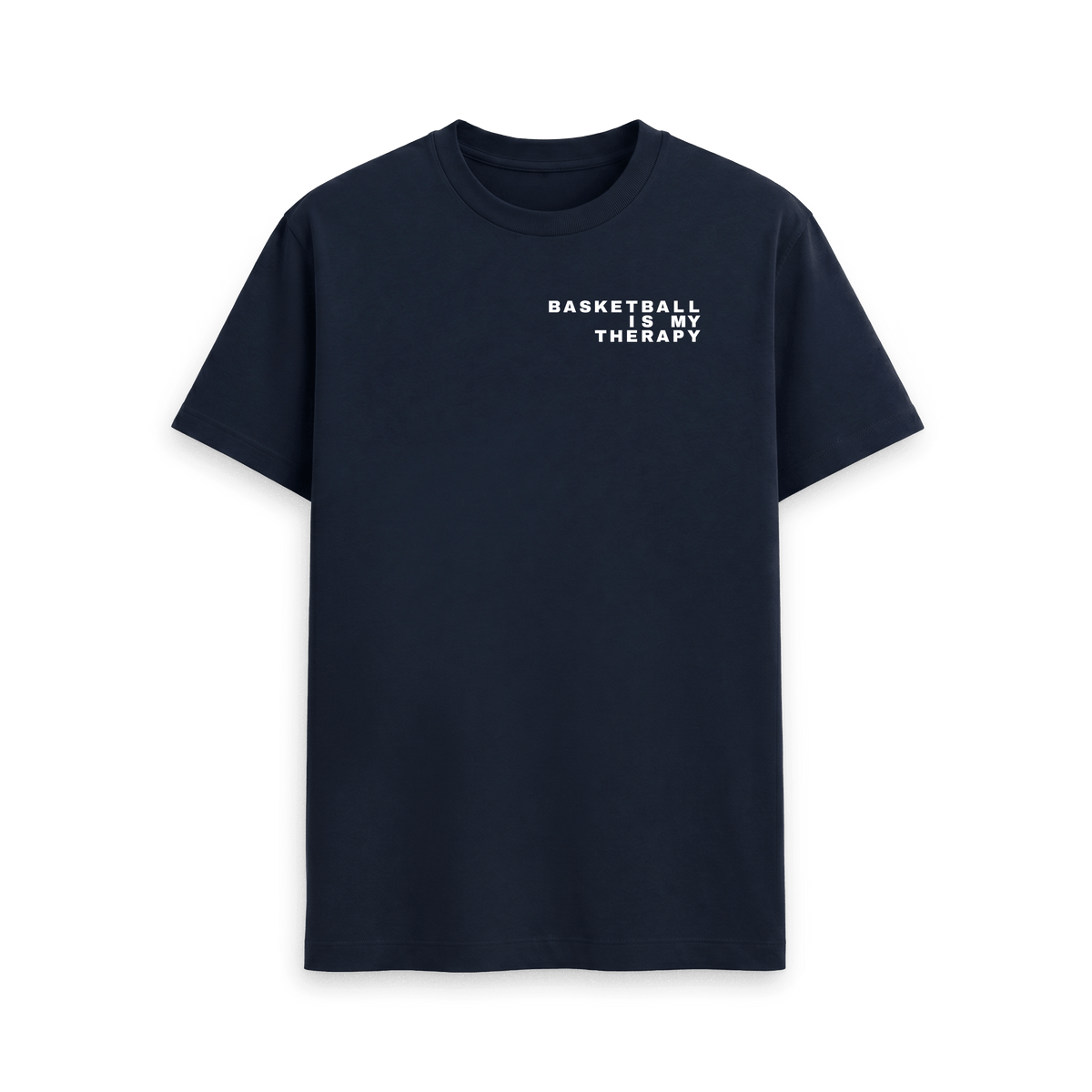 Navy Blue Printed T-shirt Front