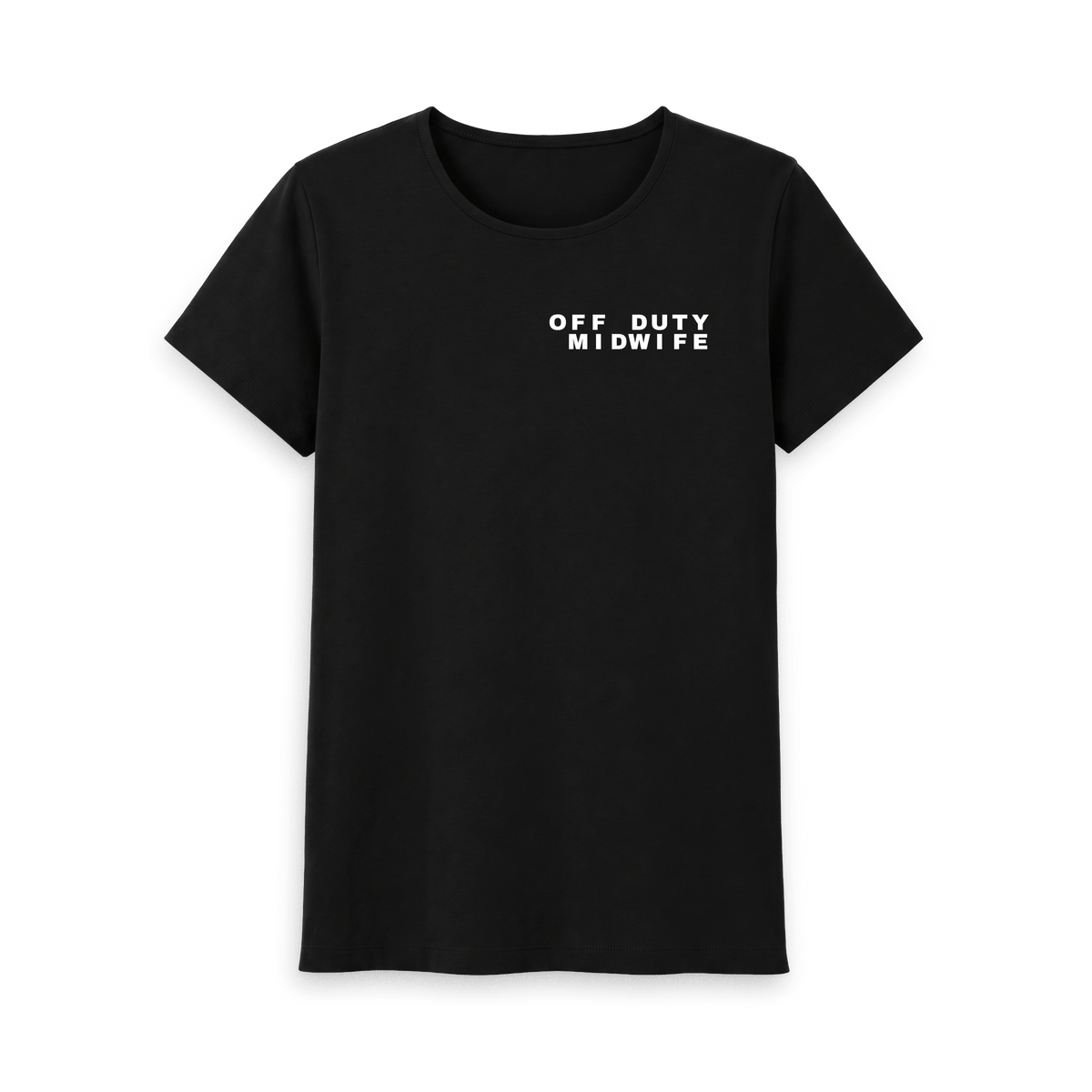 Black Printed T-shirt Front