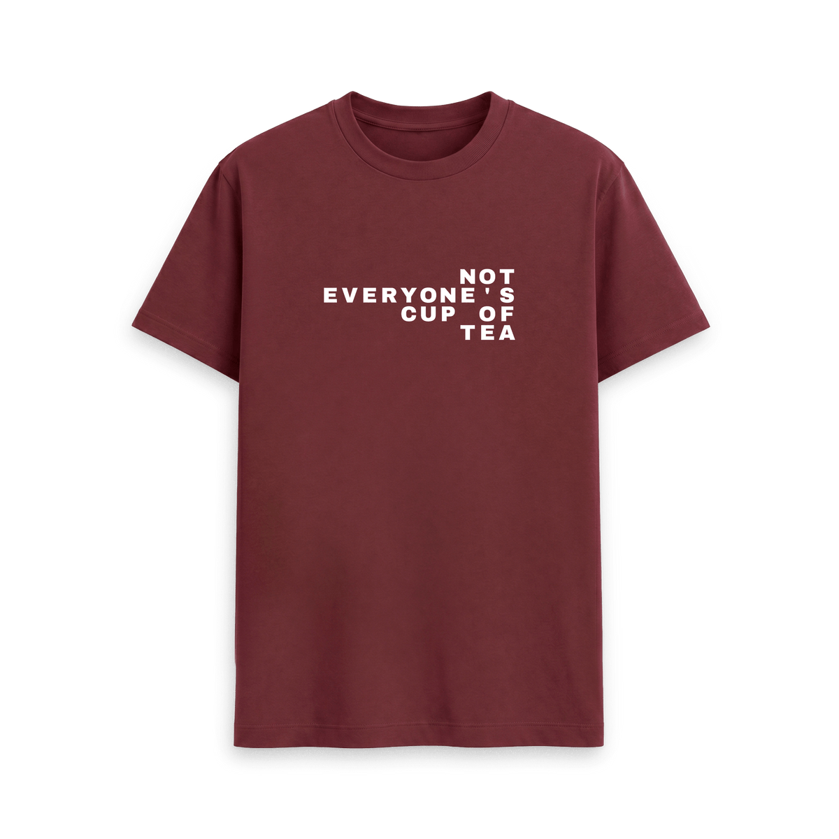 Red Wine Printed T-shirt Front