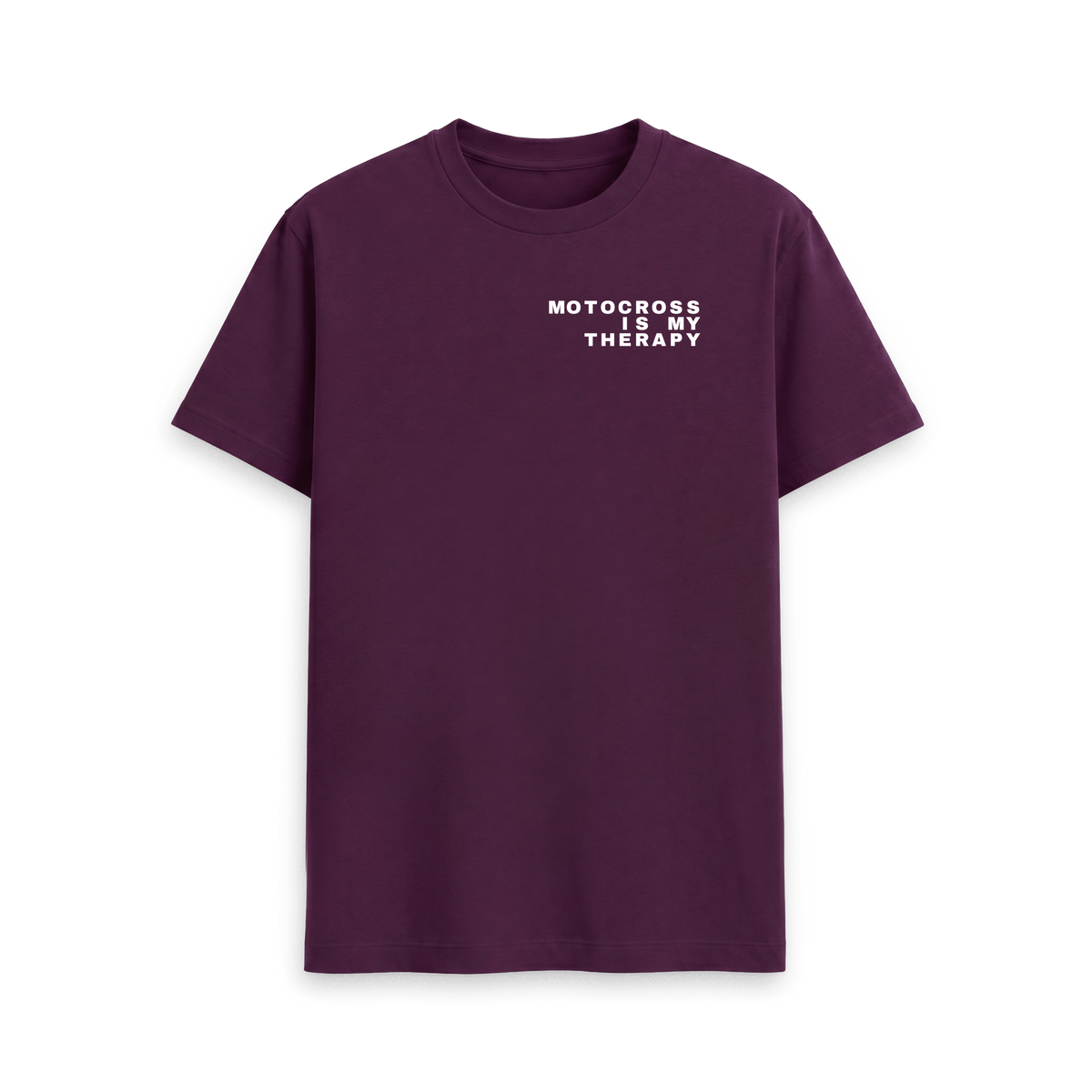 Purple Printed T-shirt Front