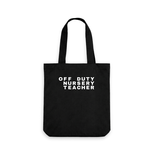 Black Printed Bag Front