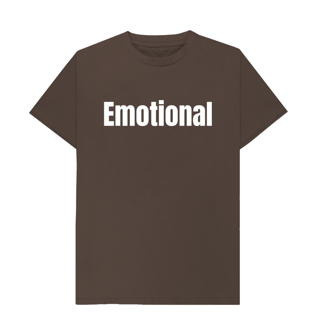 Chocolate Organic Cotton Men's T-shirt Emotional