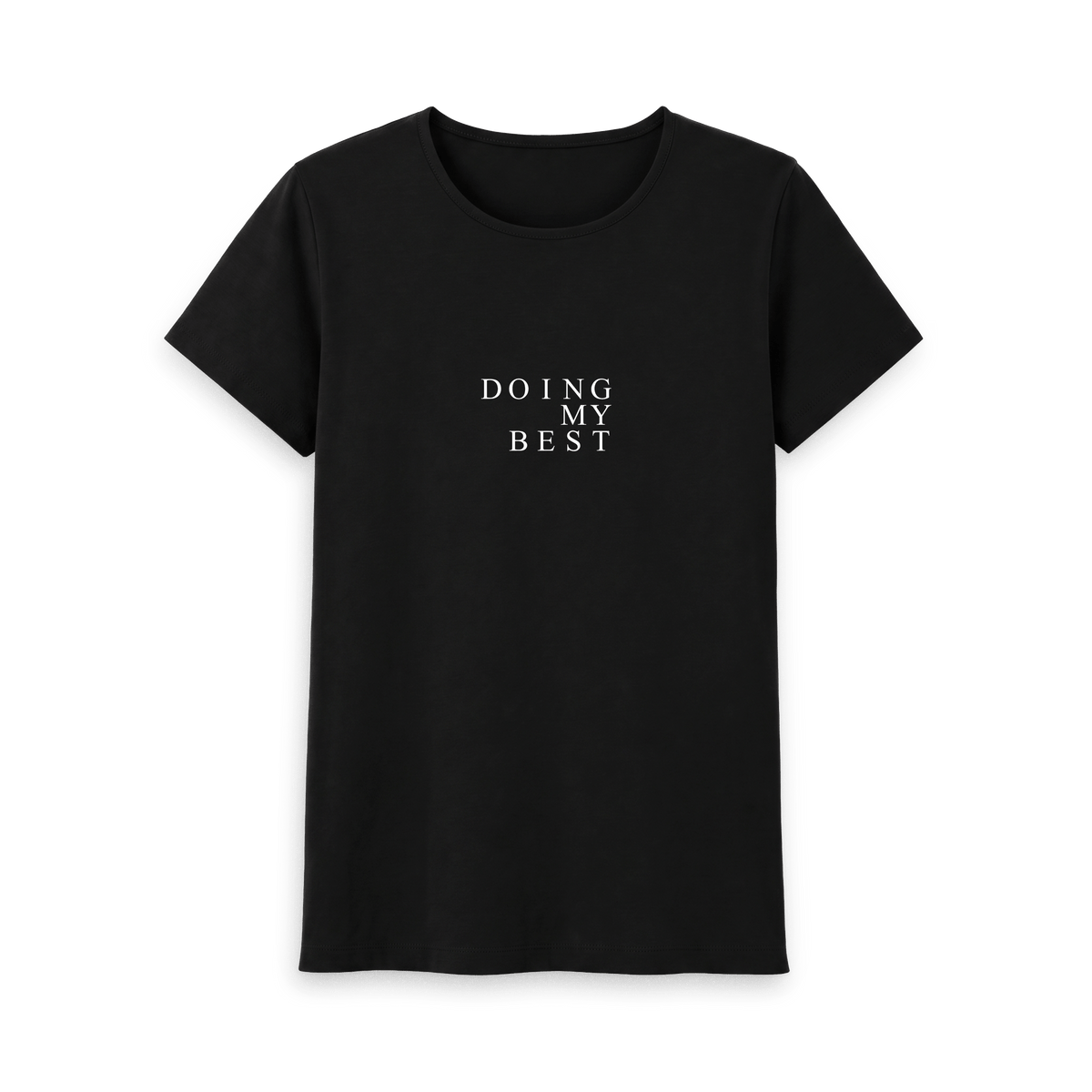 Black Printed T-shirt Front