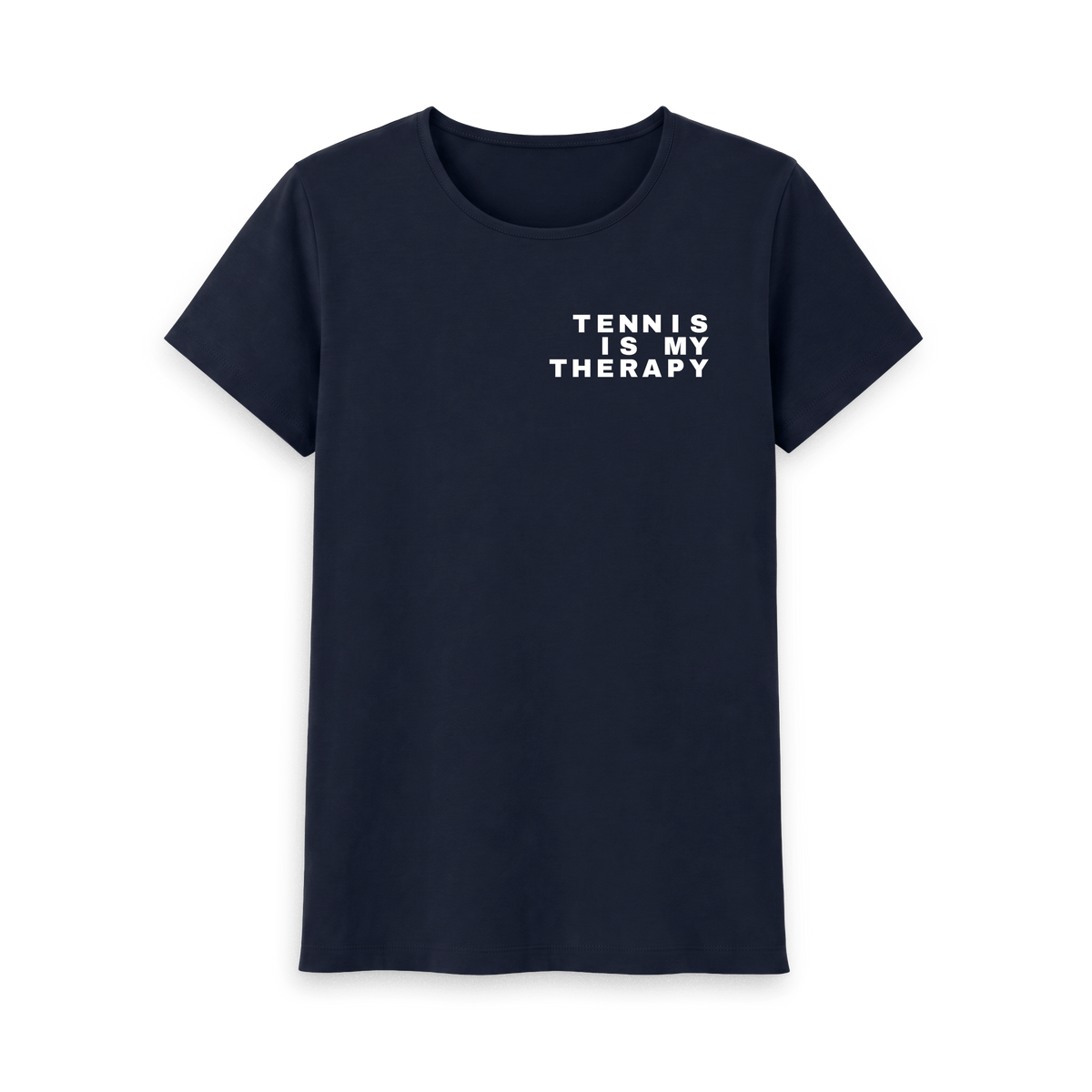 Navy Blue Printed T-shirt Front