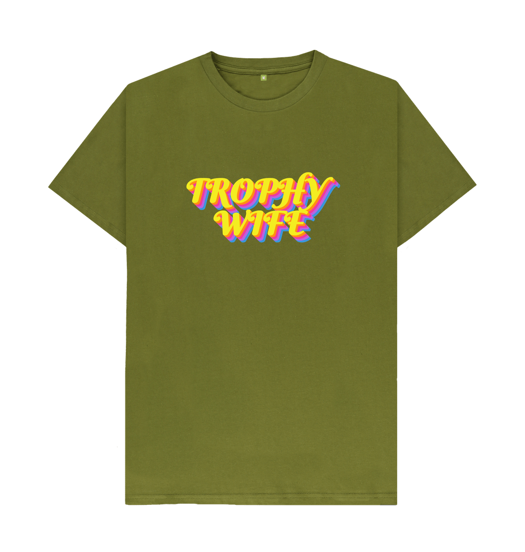 Moss Green Organic Cotton Woman's Trophy Wife T-Shirt