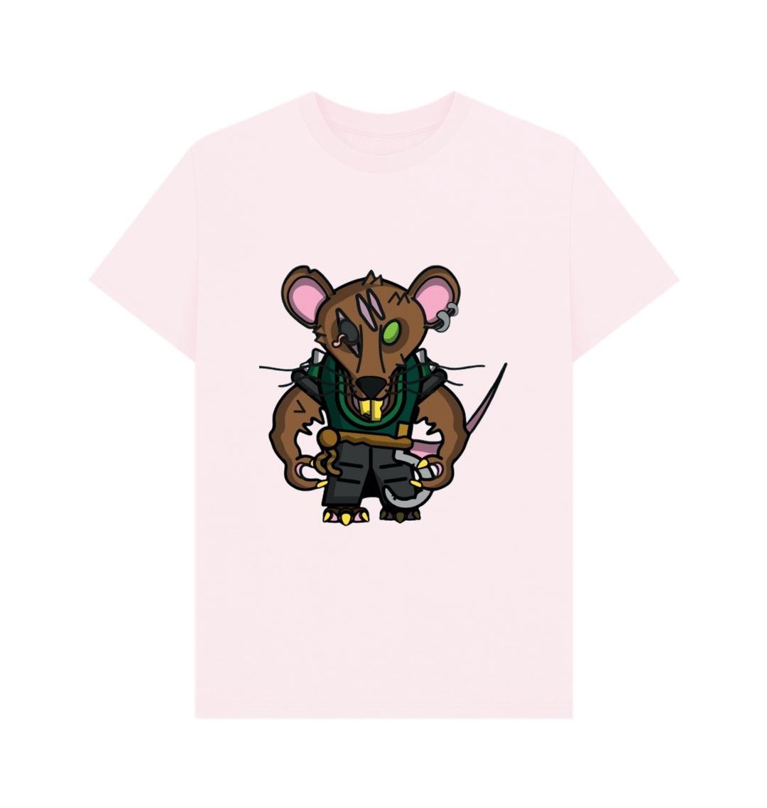 Pink Printed T-shirt Front