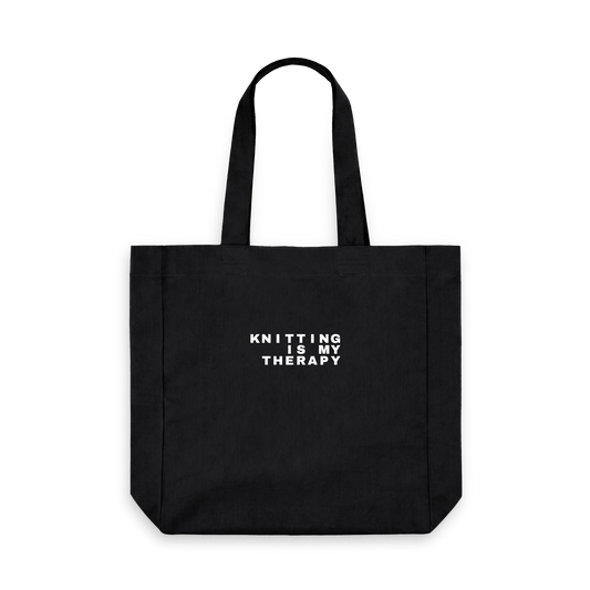 Black Printed Bag Front