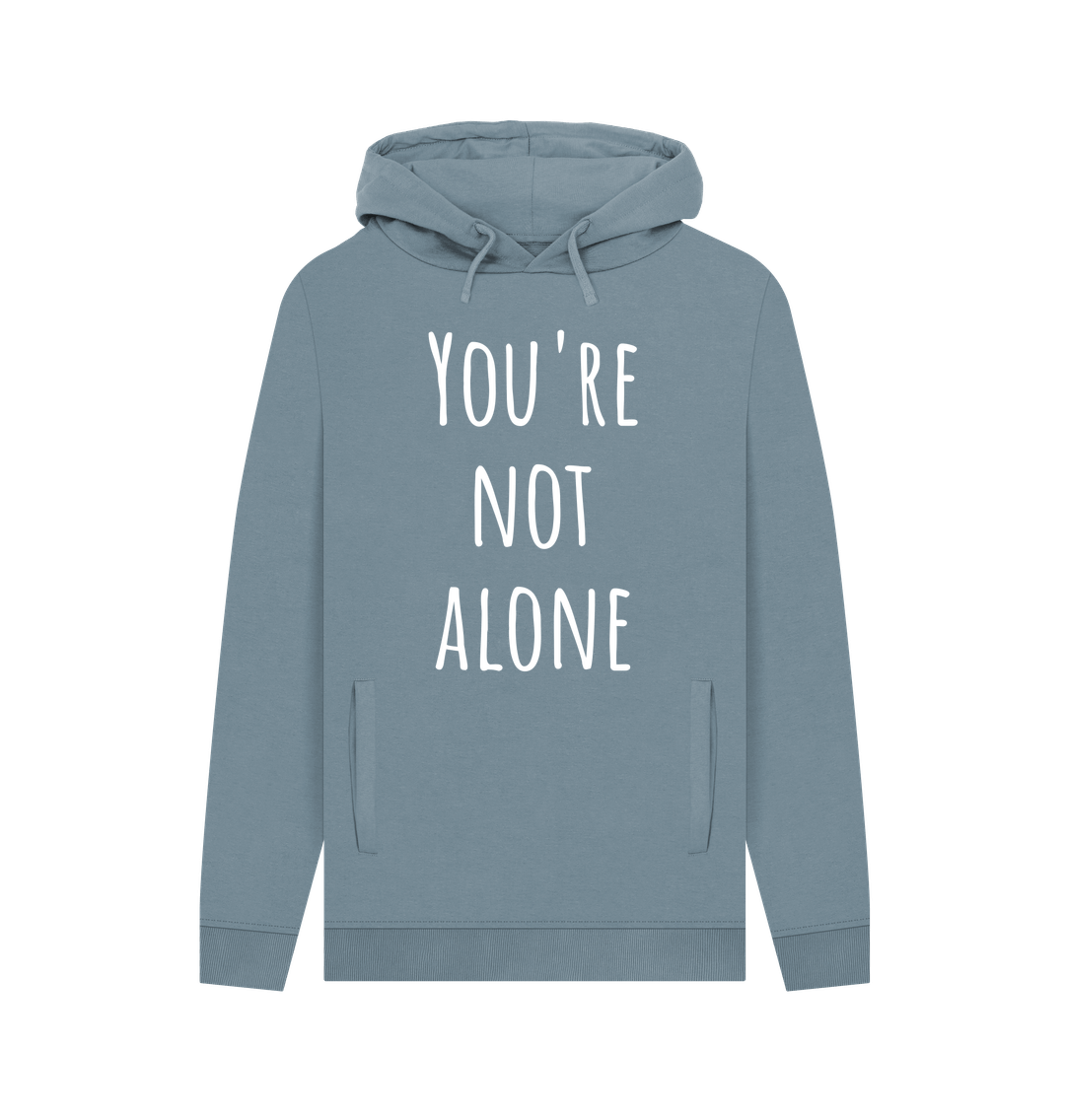 Stone Blue Printed Hoody Front