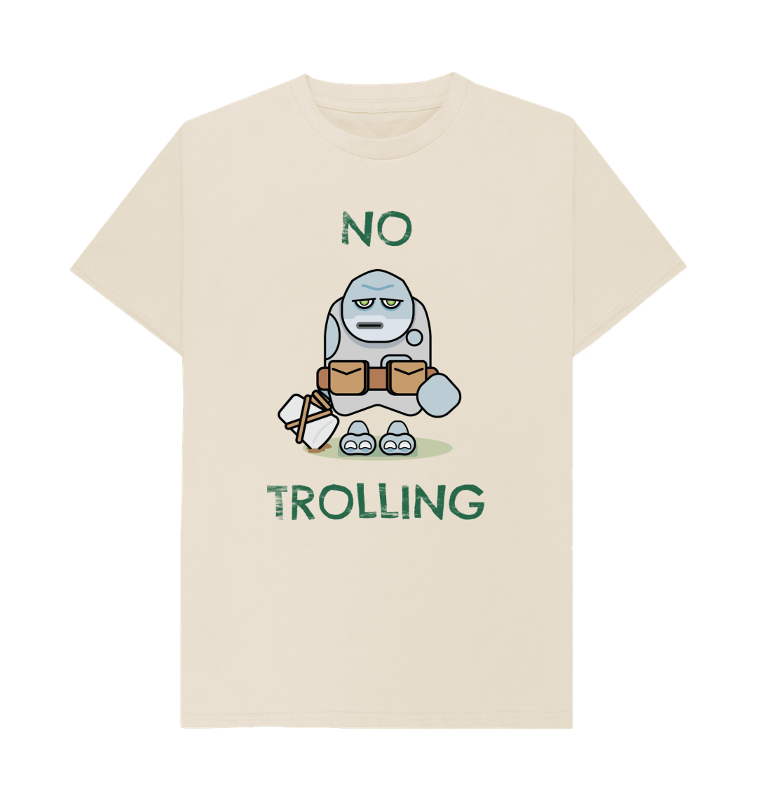 Oat Organic Cotton Men's Mental Health T-Shirt No Trolling