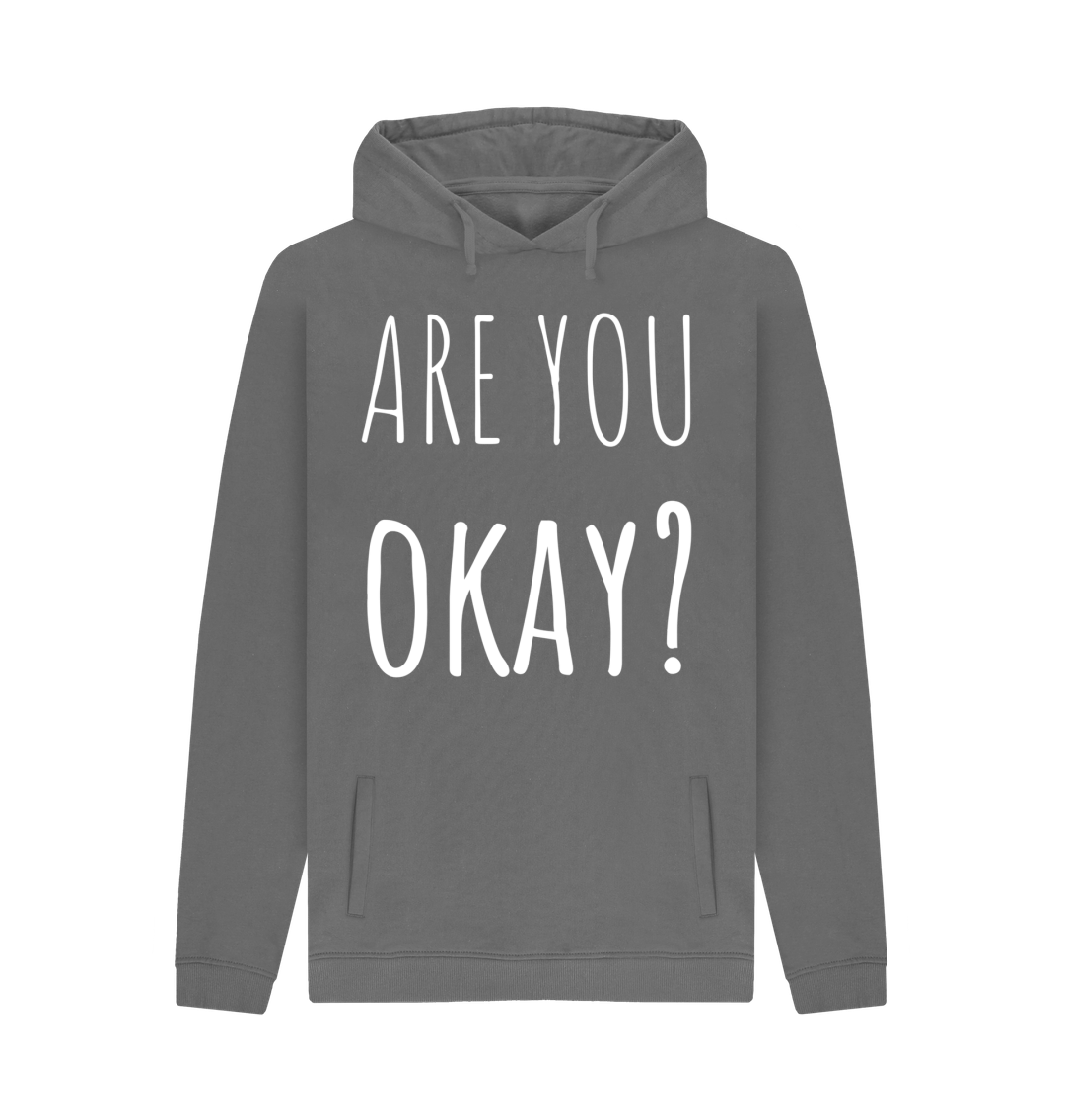 Slate Grey Printed Hoody Front