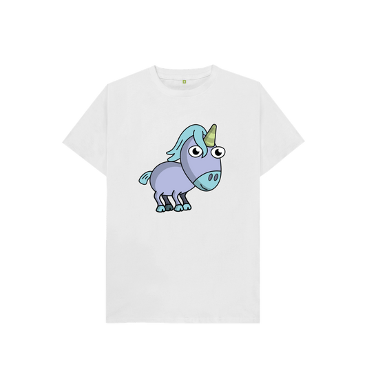 White Unicorn Organic Cotton Children's T-shirt