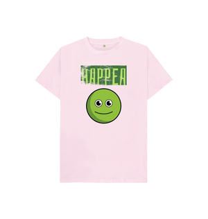 Pink Organic Cotton Happea Mental Health Clothing Children's T-Shirt