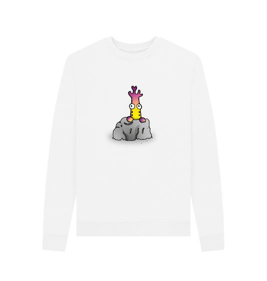 White Women's That's Shy Mental Health Organic Cotton Crewneck Sweatshirt