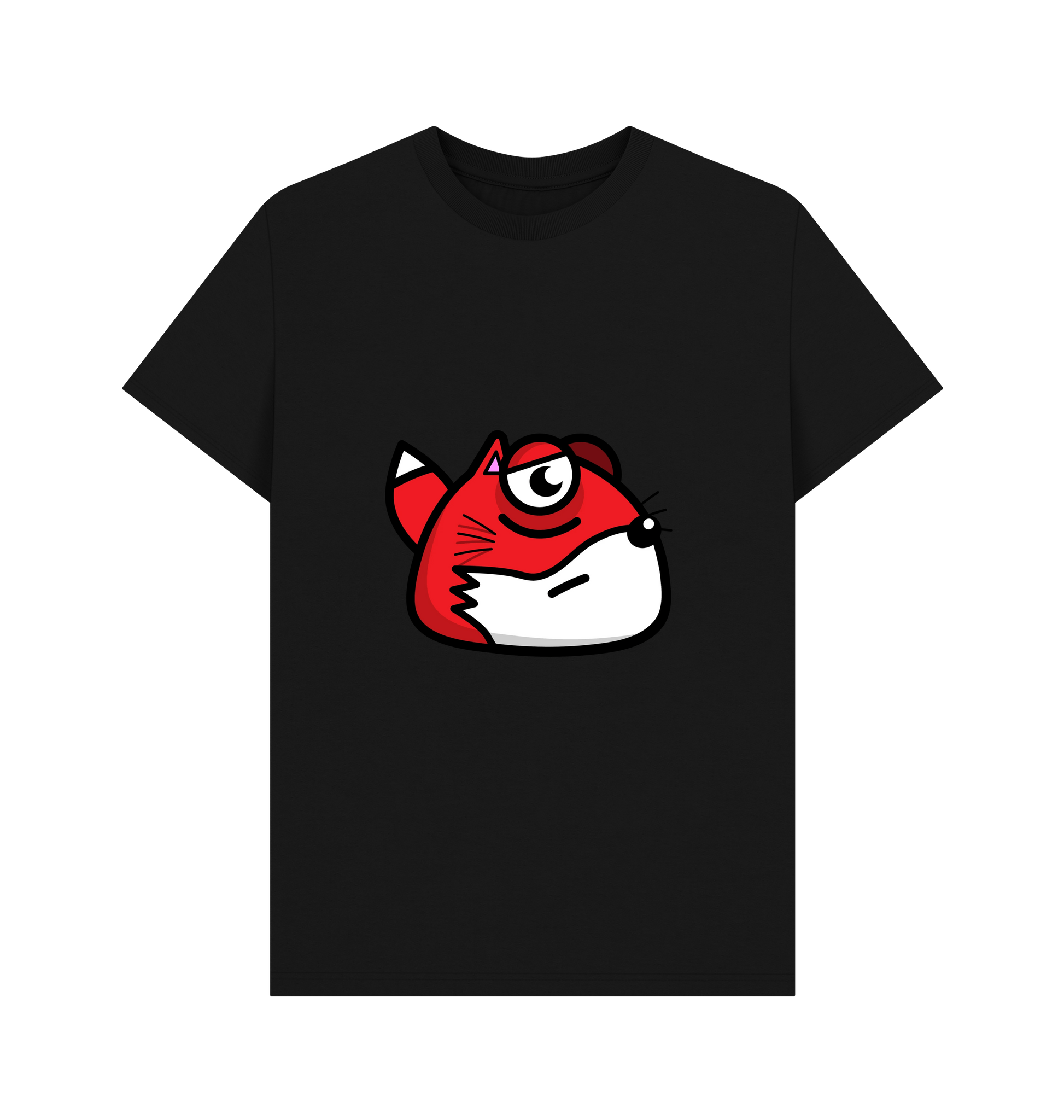 Black Printed T-shirt Front