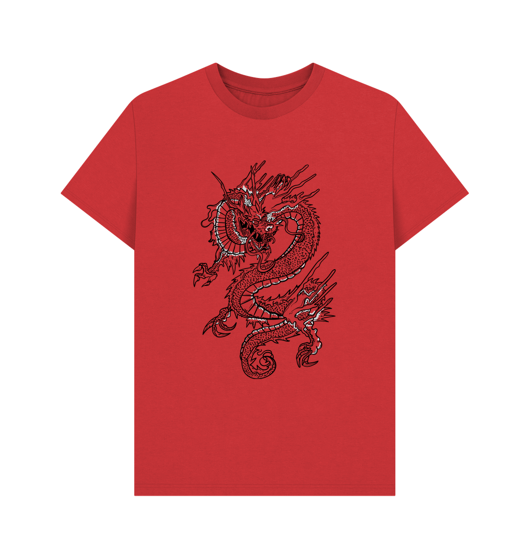 Red Dragon Organic Cotton Men's T-Shirt