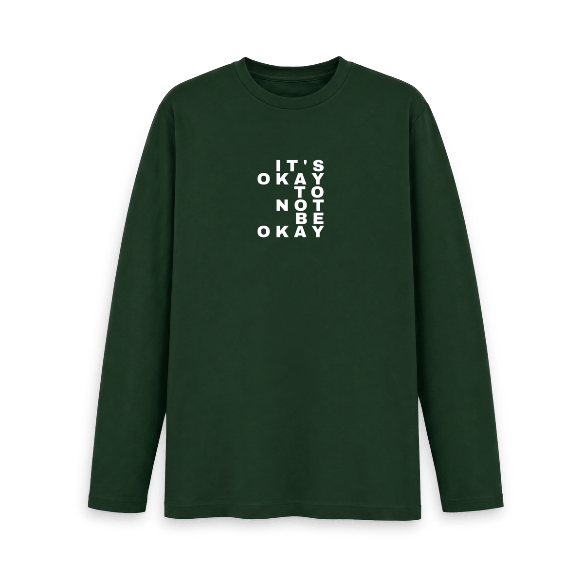 Evergreen Printed Long Sleeve T Shirt Front
