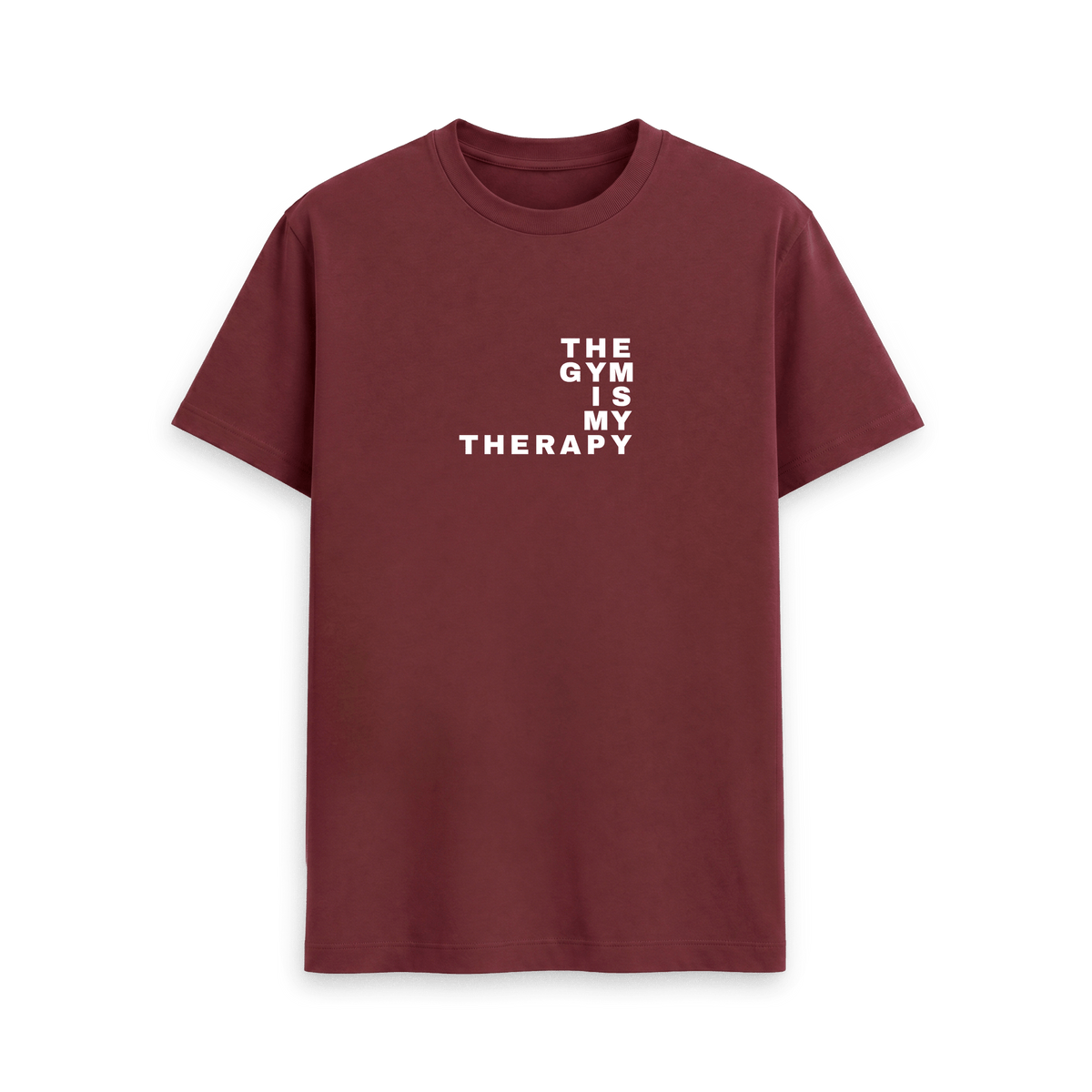 Red Wine Printed T-shirt Front
