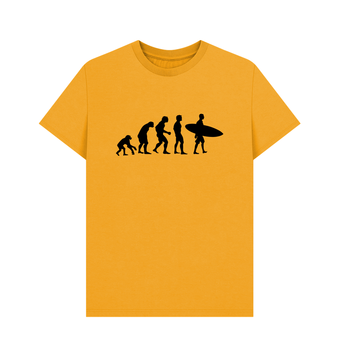 Mustard Organic Cotton Men's Evolution Surf T-Shirt