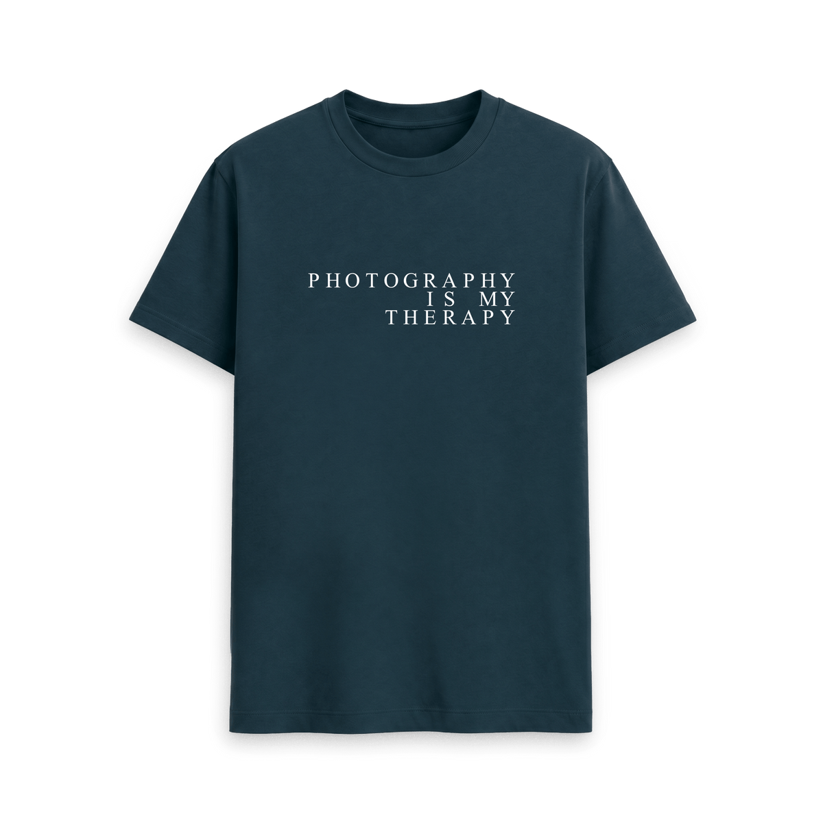 Denim Blue Printed T-shirt Front