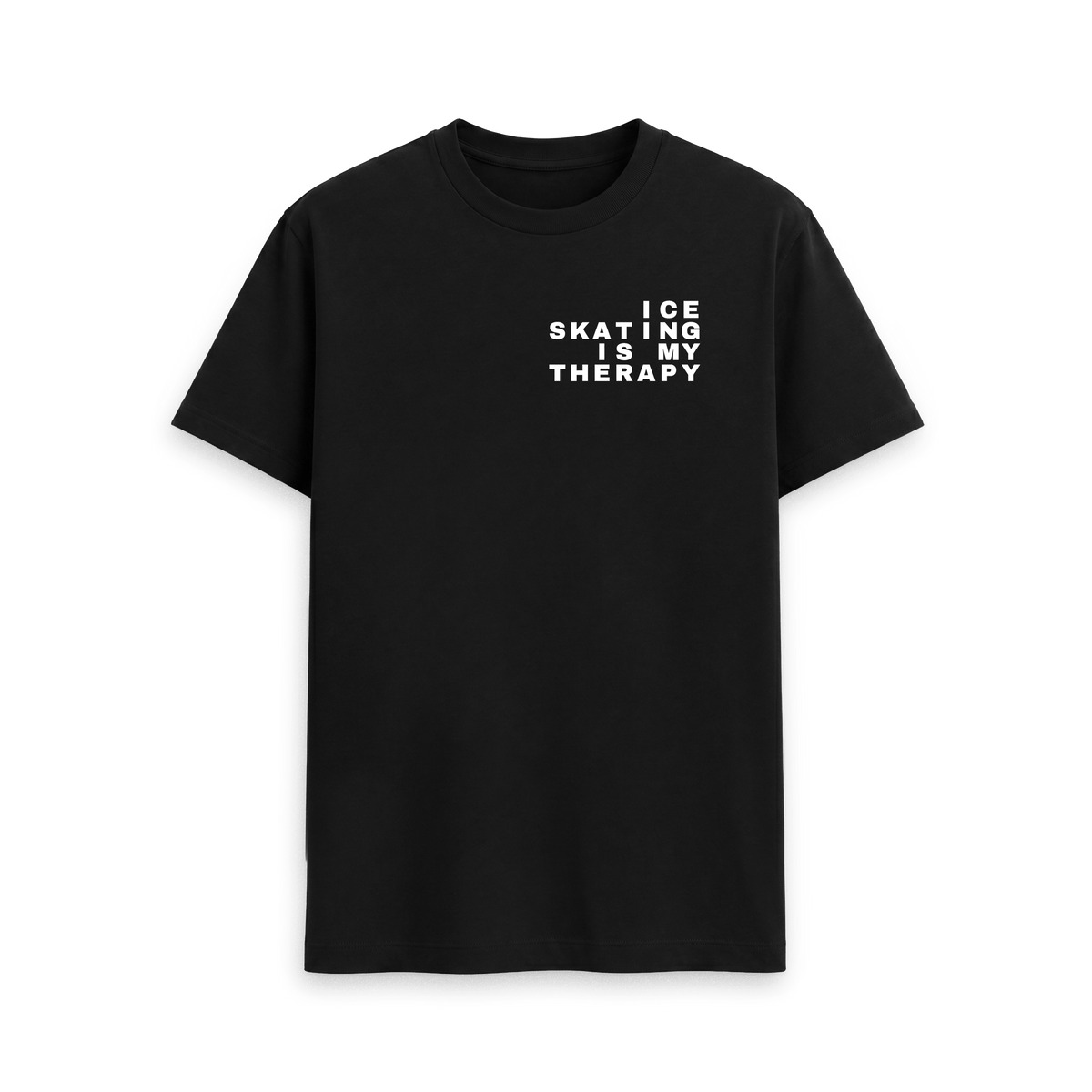 Black Printed T-shirt Front
