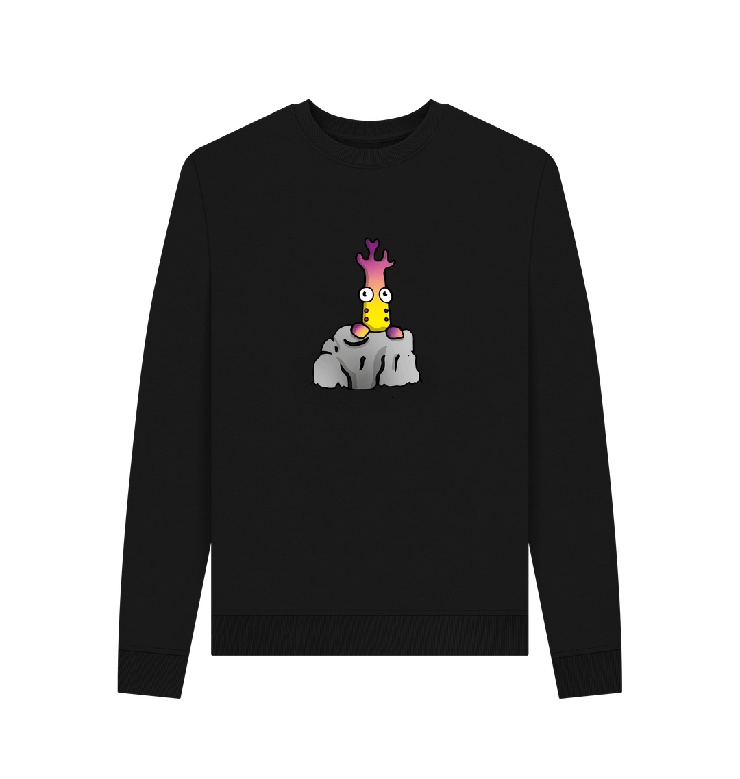 Black Women's That's Shy Mental Health Organic Cotton Crewneck Sweatshirt