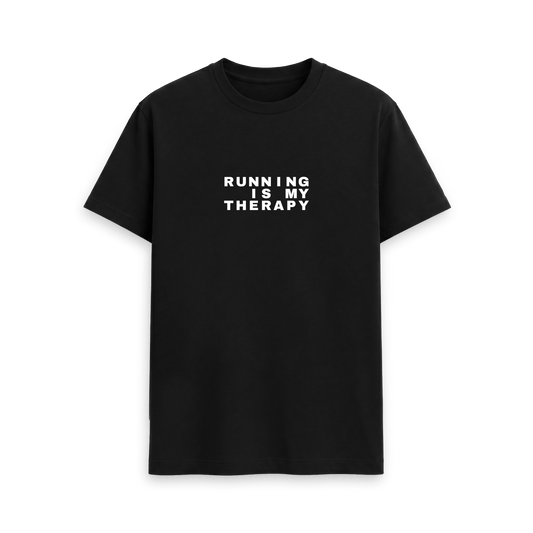 Black Printed T-shirt Front