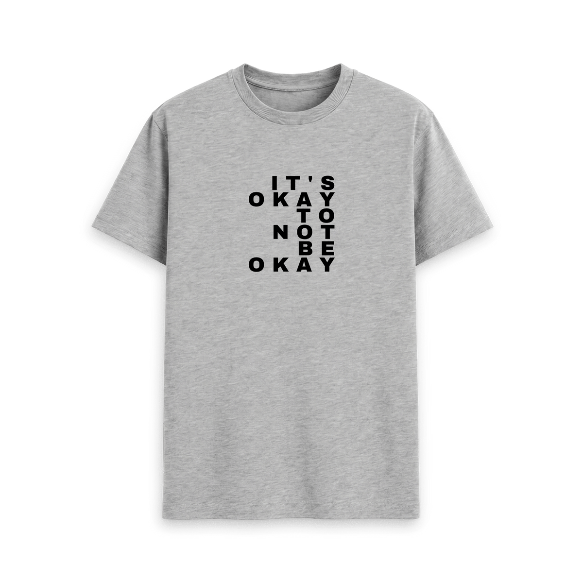 Athletic Grey Printed T-shirt Front