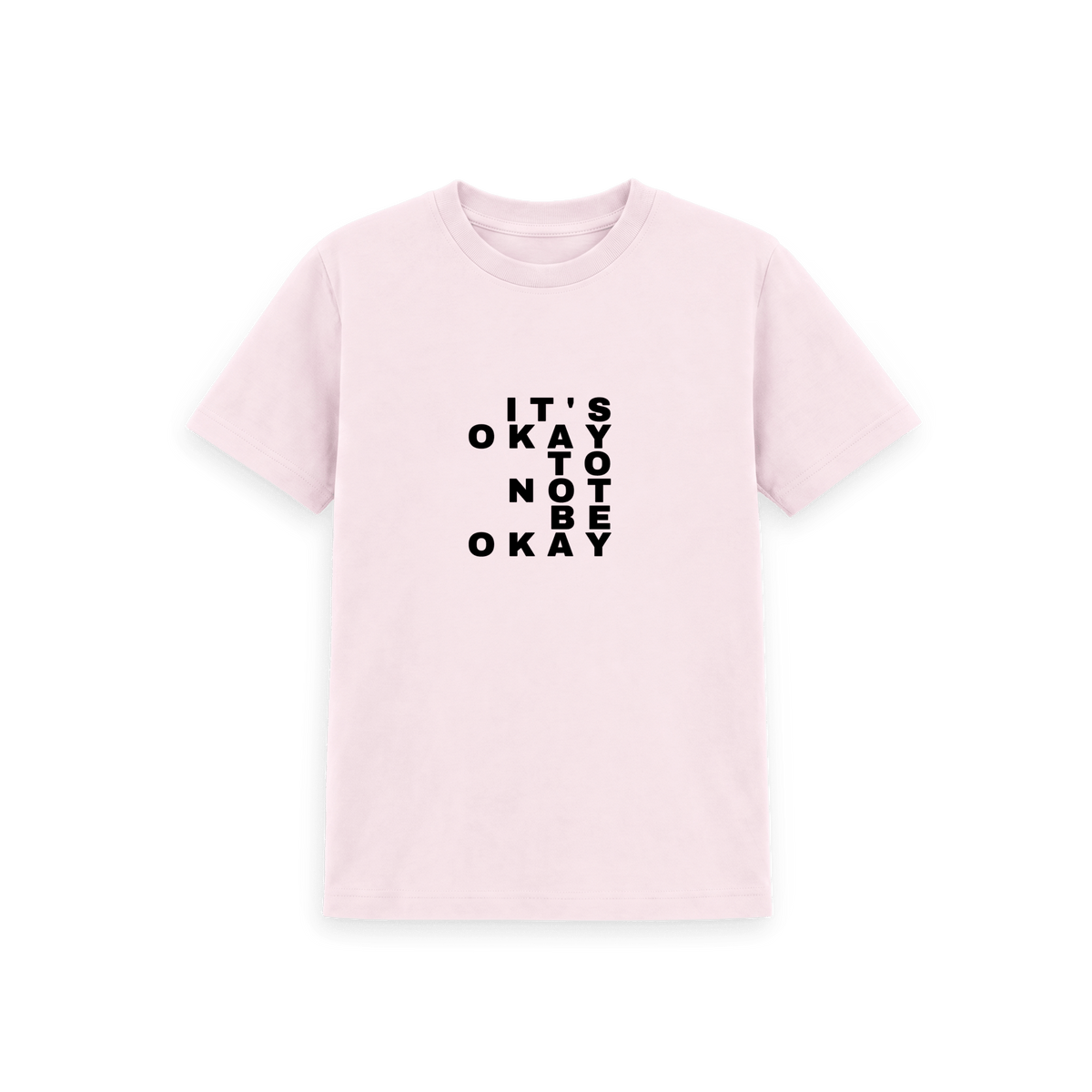 Pink Printed Kids T-Shirt Front