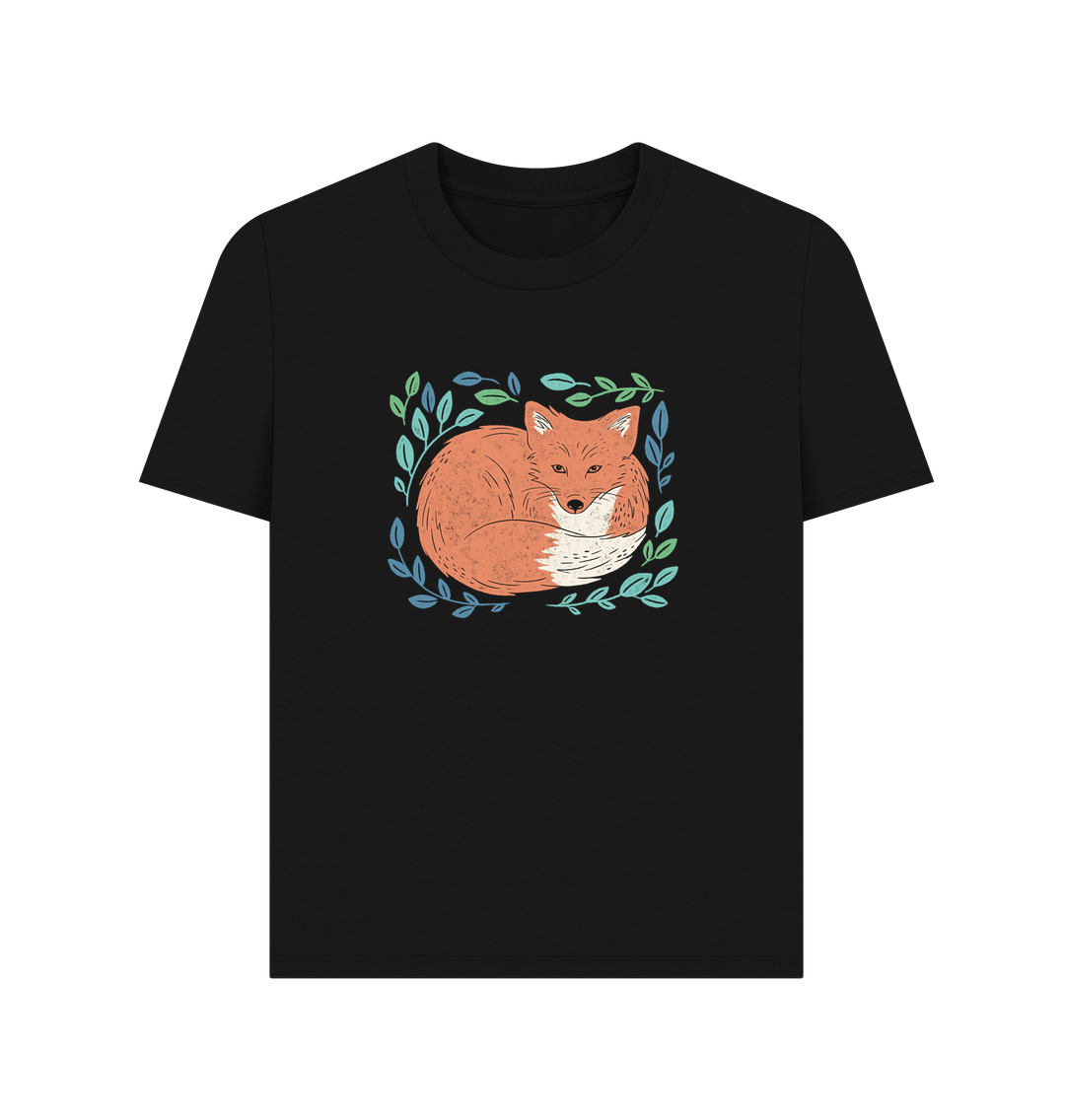 Black Art Fox Organic Cotton Women's T-Shirt