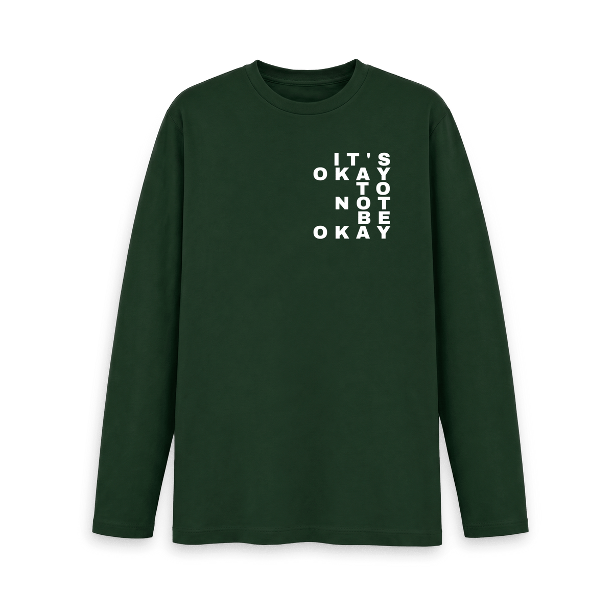 Evergreen Printed Long Sleeve T Shirt Front
