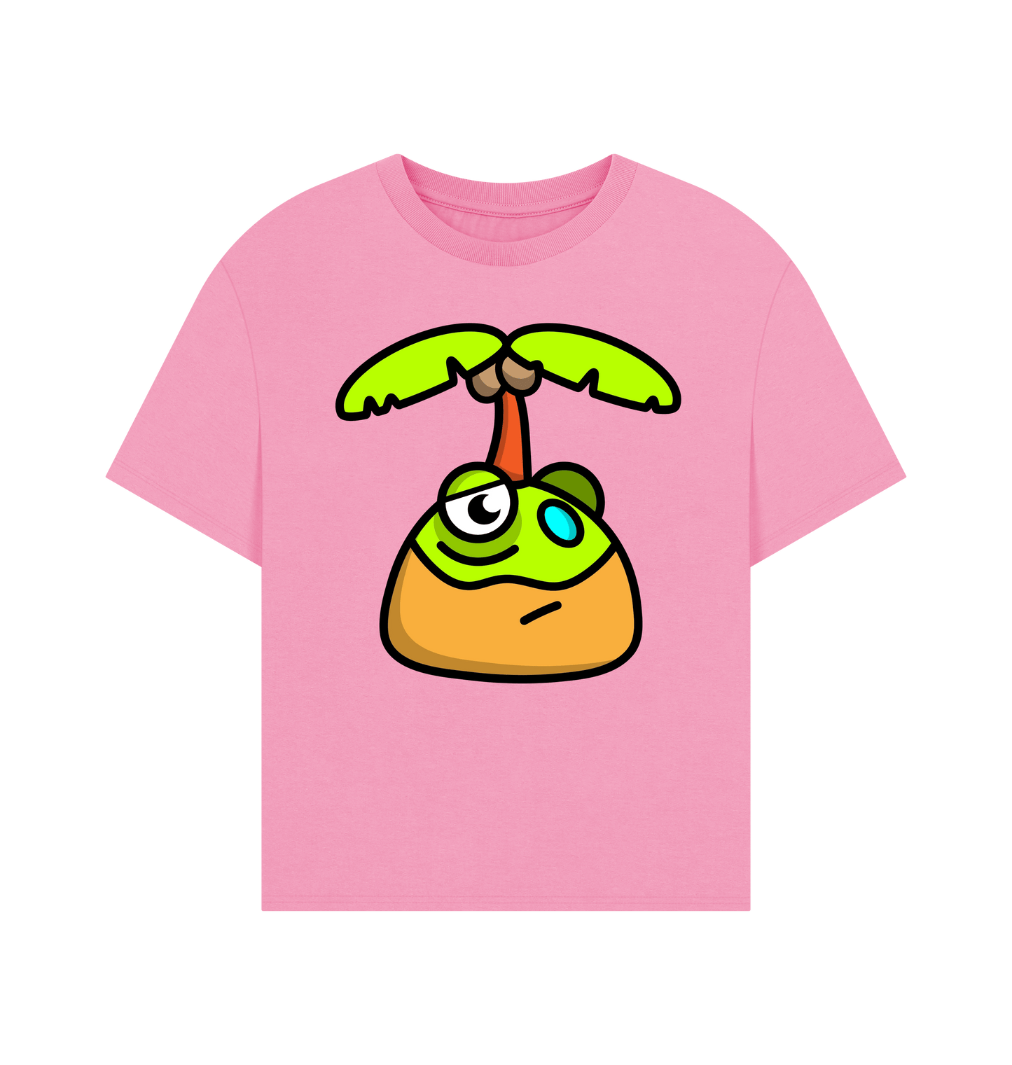 Rose Pink Printed T-shirt Front