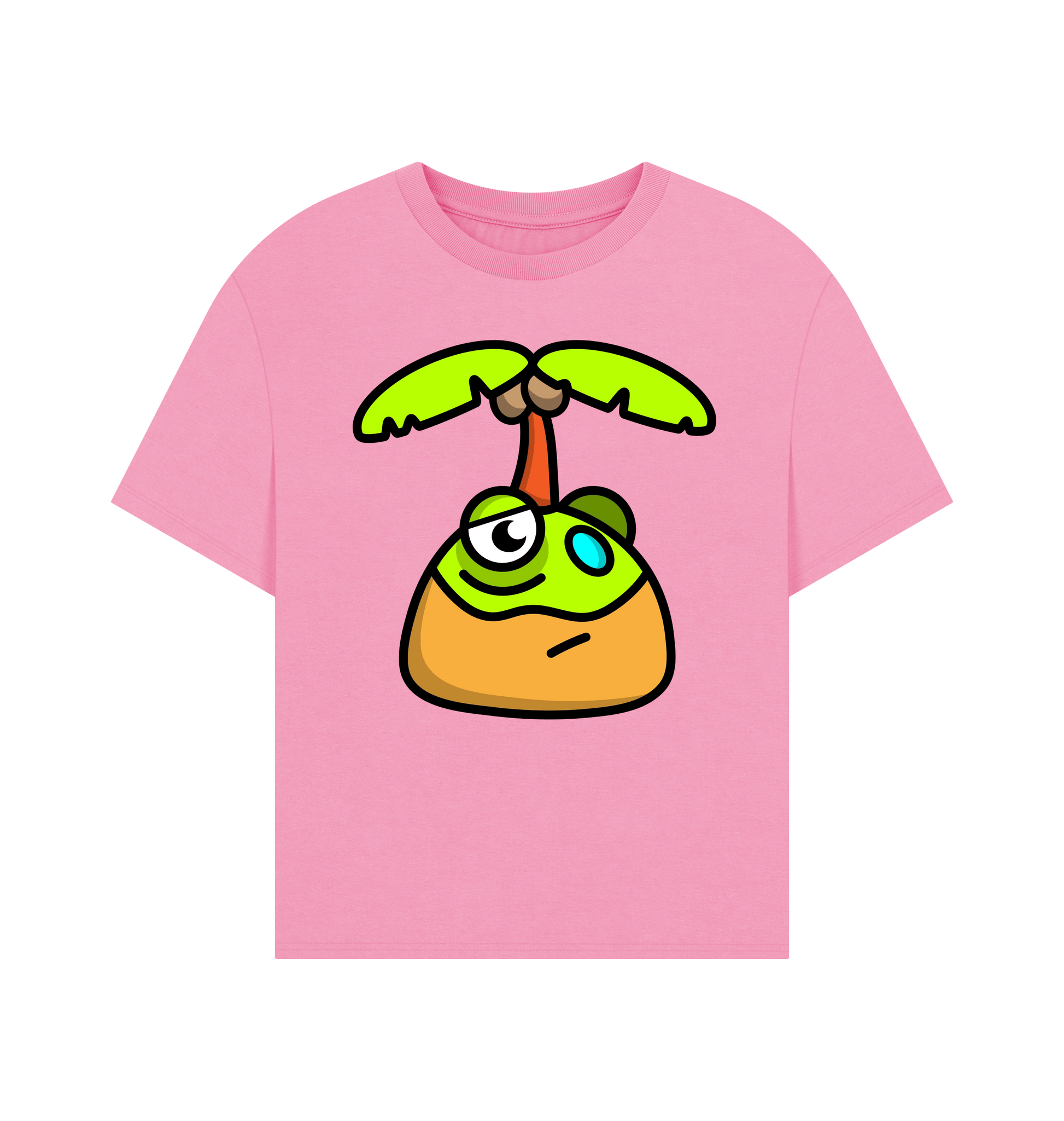 Rose Pink Printed T-shirt Front