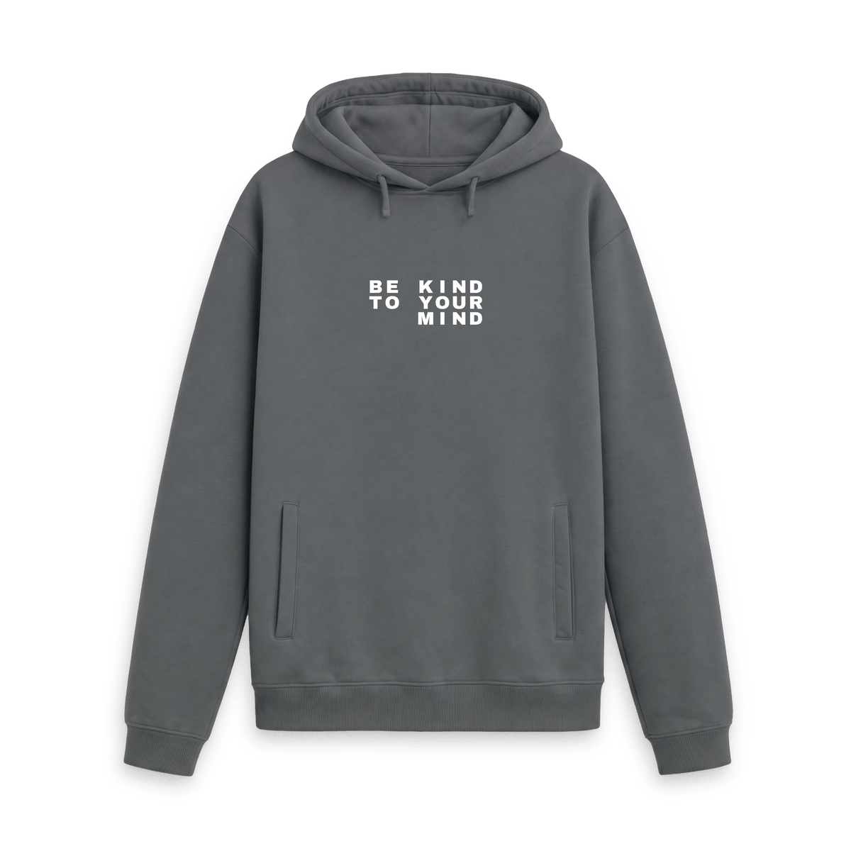 Slate Grey Printed Hoody Front