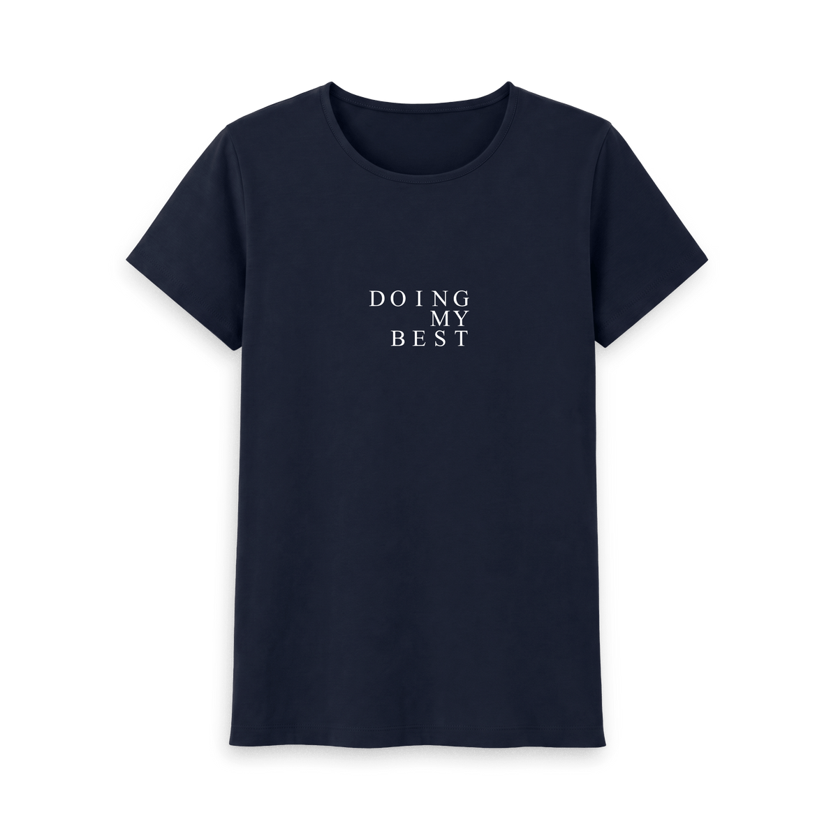 Navy Blue Printed T-shirt Front