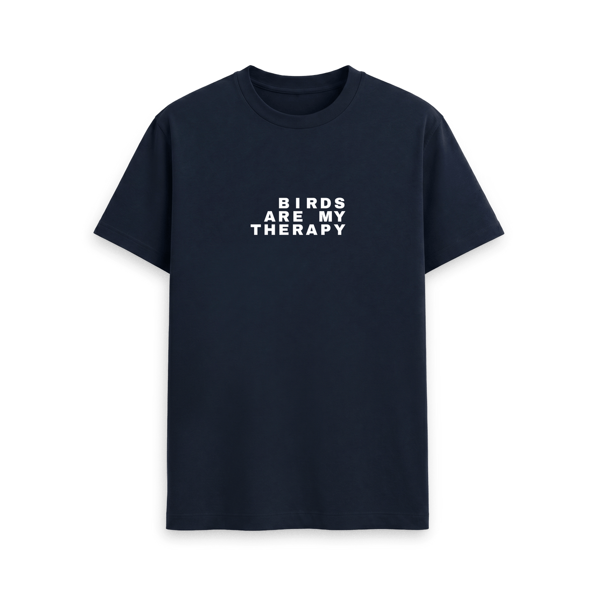 Navy Blue Printed T-shirt Front